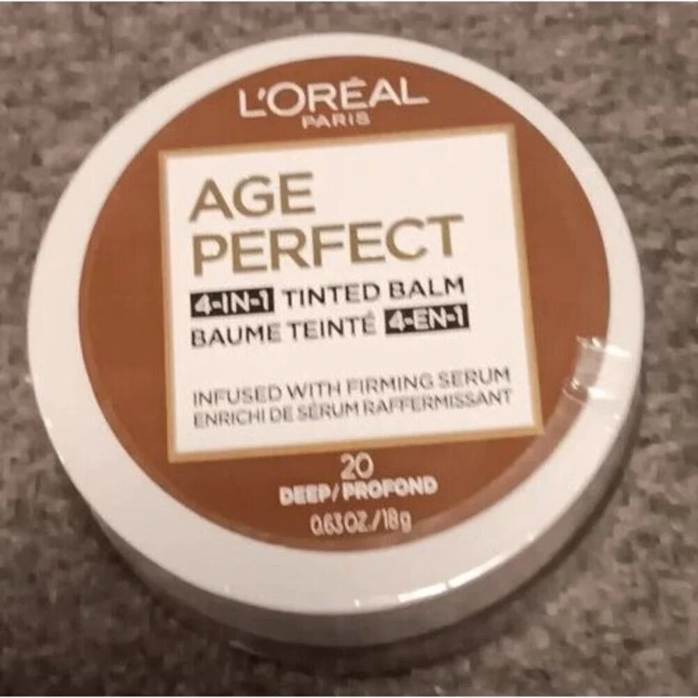 L'Oreal Paris AGE PERFECT 4-in-1 Tinted Balm 20 Deep .63 oz